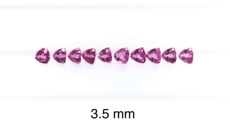 Pink Sapphire Gemstone Trillion