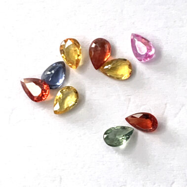 Rainbow Moonstone Pear Gemstone