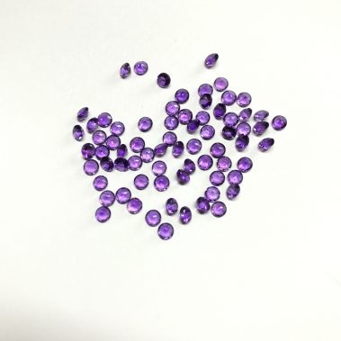 3mm Natural Amethyst Round Faceted Gemstone