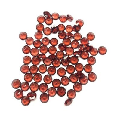 5mm Natural Red Garnet Round Faceted Gemstone