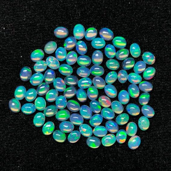 4x5mm Natural Ethiopian Opal Oval Cabochon