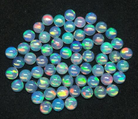 7mm Natural Ethiopian Opal Round Cabochon