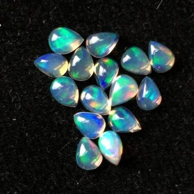3x4mm Natural Ethiopian Opal Pear Cabochon