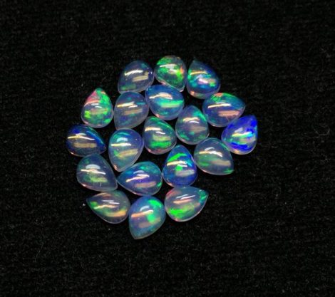 4x5mm Natural Ethiopian Opal Pear Cabochon