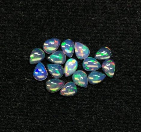 3x4mm Natural Ethiopian Opal Pear Cabochon