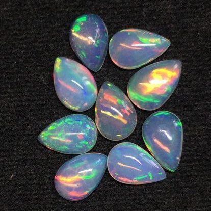6x9mm Natural Ethiopian Opal Pear Cabochon