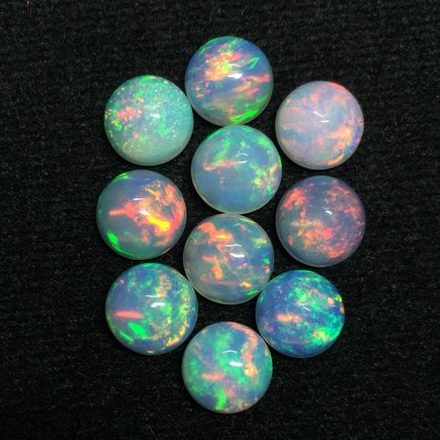 9mm Natural Ethiopian Opal Round Cabochon