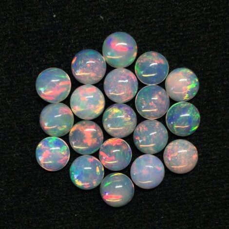 8mm Natural Ethiopian Opal Round Cabochon