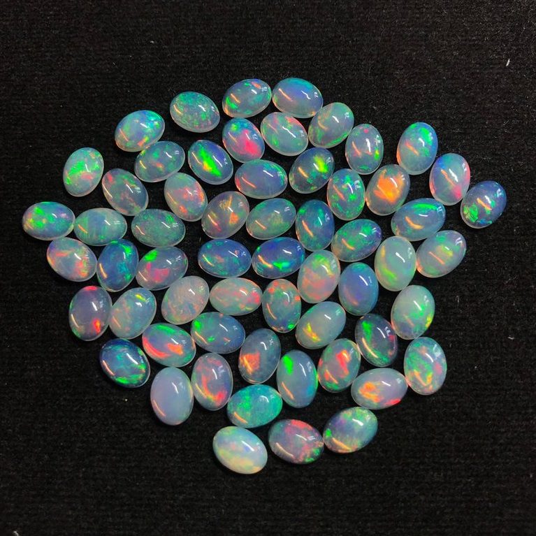 6x8mm Natural Ethiopian Opal Oval Cabochon