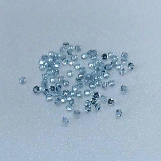 1.75mm Natural Swiss Blue Topaz Round Faceted Gemstone