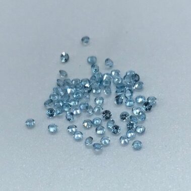 1.25mm Natural Swiss Blue Topaz Round Faceted Gemstone
