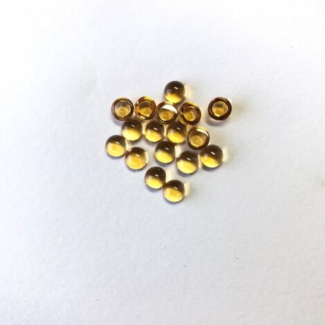 5mm Natural Citrine Round Cabochon