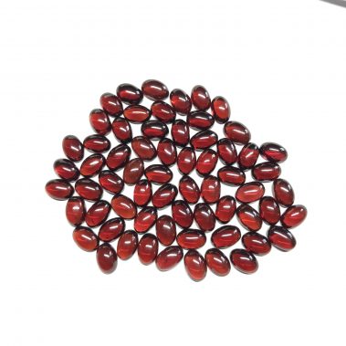 3x4mm Natural Red Garnet Oval Cabochon