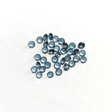 3mm Natural London Blue Topaz Round Faceted Gemstone