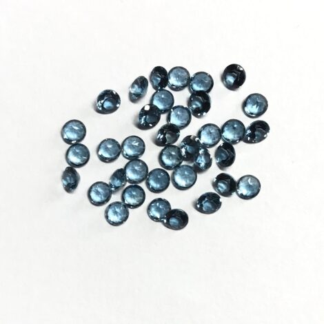 3mm Natural London Blue Topaz Round Faceted Gemstone