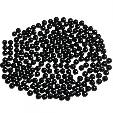 5mm Natural Black Onyx Round Cabochon