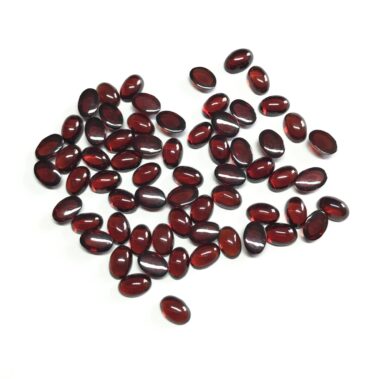 4x6mm Natural Red Garnet Oval Cabochon