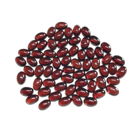 4x6mm Natural Red Garnet Oval Cabochon