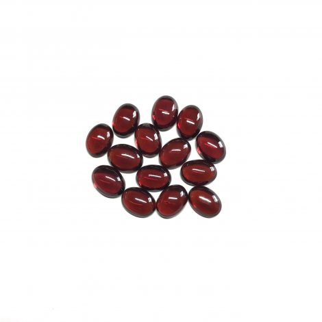 6x8mm Natural Red Garnet Oval Cabochon