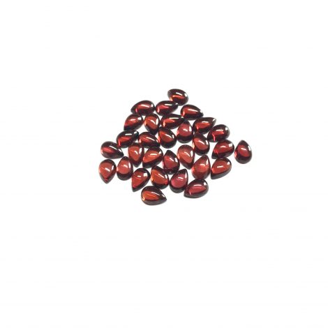 4x6mm Natural Red Garnet Pear Cabochon