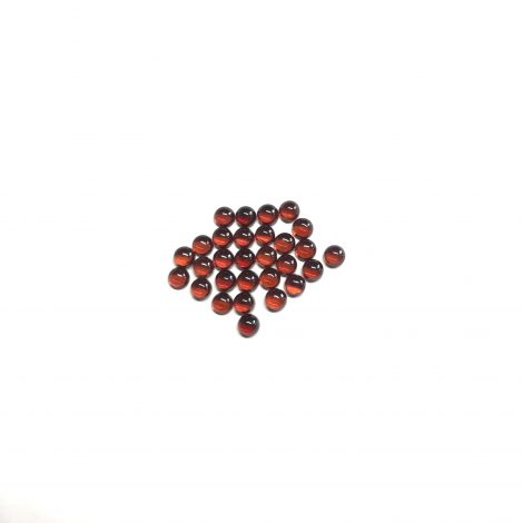 3mm Natural Red Garnet Round Cabochon
