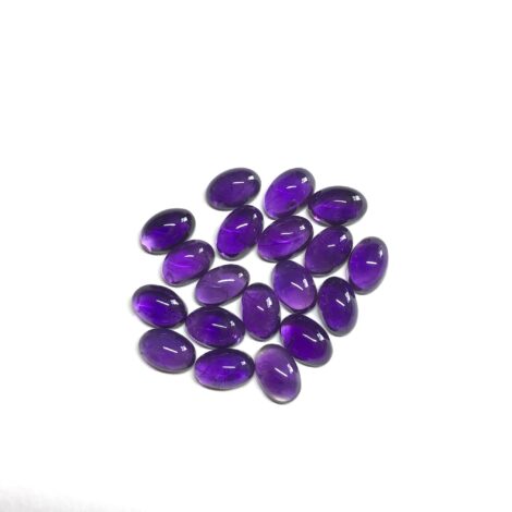 4x6mm Natural Amethyst Oval Cabochon