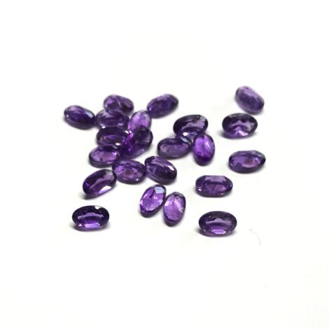 3x5mm Natural Amethyst Oval Faceted Gemstone
