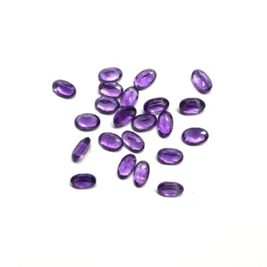 3x5mm Natural Amethyst Oval Faceted Gemstone