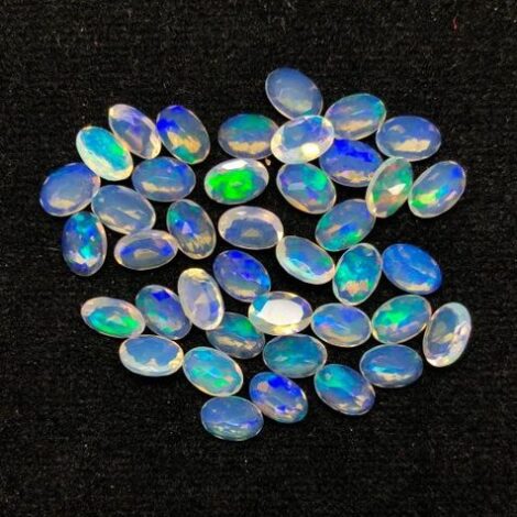 4x6mm Natural Ethiopian Opal Oval Faceted Gemstone