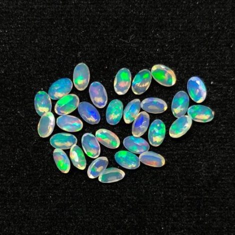 3x5mm Natural Ethiopian Opal Oval Faceted Gemstone