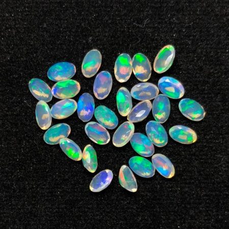 3x5mm Natural Ethiopian Opal Oval Faceted Gemstone