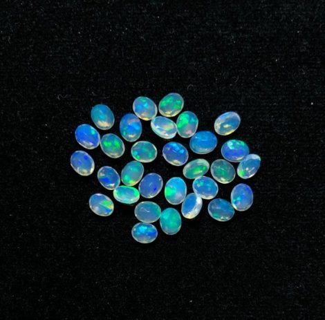 4x5mm Natural Ethiopian Opal Oval Faceted Gemstone