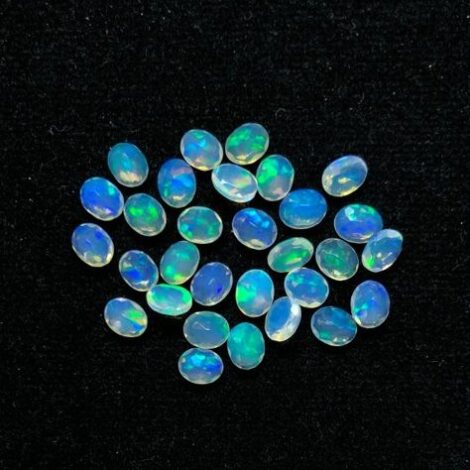 4x5mm Natural Ethiopian Opal Oval Faceted Gemstone