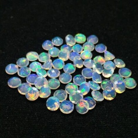 6mm Natural Ethiopian Opal Round Faceted Gemstone