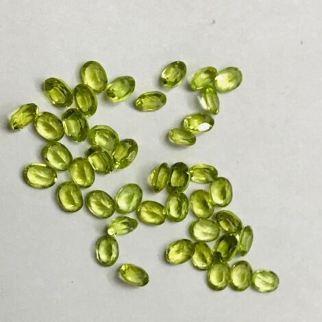 3x4mm Natural Peridot Oval Faceted Gemstone