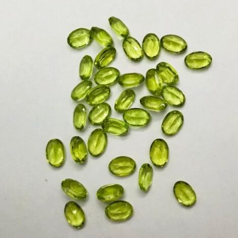 4x6mm Natural Peridot Oval Faceted Gemstone