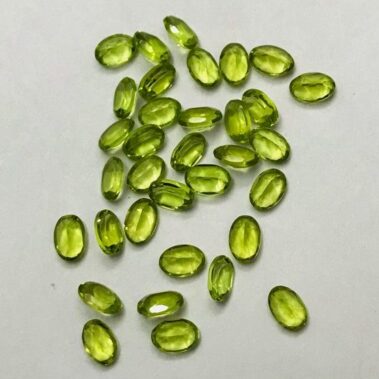 4x6mm Natural Peridot Oval Faceted Gemstone