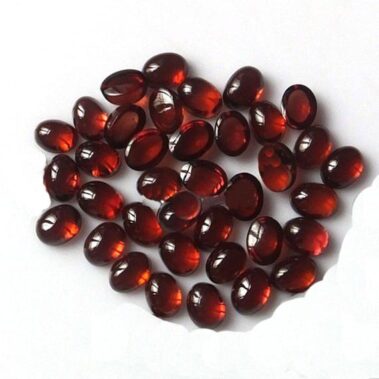 5x7mm Natural Red Garnet Oval Cabochon