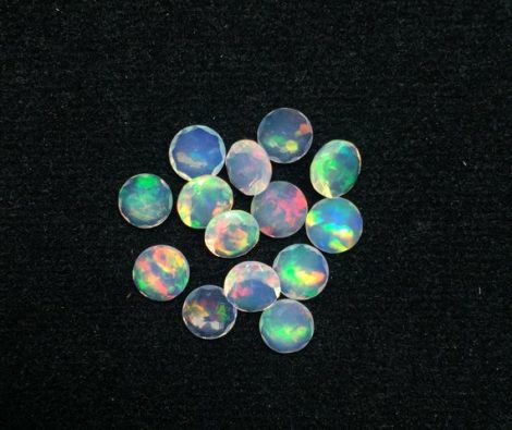 5mm Natural Ethiopian Opal Round Faceted Gemstone
