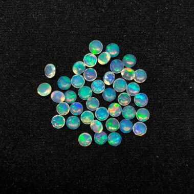 4mm Natural Ethiopian Opal Round Faceted Gemstone