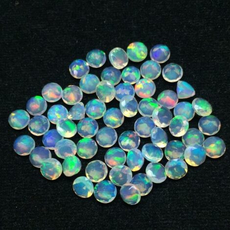 6mm Natural Ethiopian Opal Round Faceted Gemstone