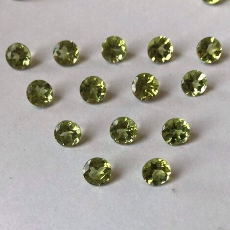 6mm Natural Peridot Round Faceted Gemstone