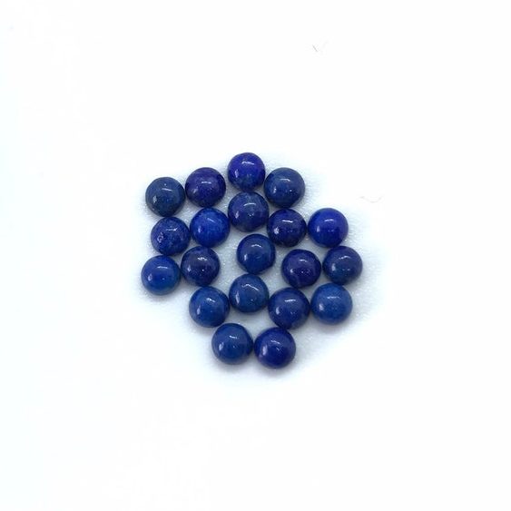 4mm Natural Lapis Lazuli Round Cabochon