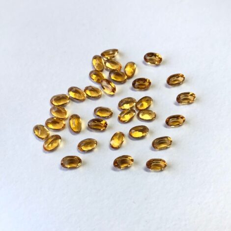 3x5mm Natural Citrine Oval Faceted Gemstone