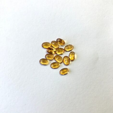 4x6mm Natural Citrine Oval Faceted Gemstone