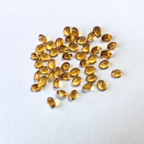 3x4mm Natural Citrine Oval Faceted Gemstone