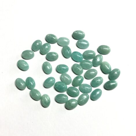 5x7mm Natural Amazonite Oval Cabochon