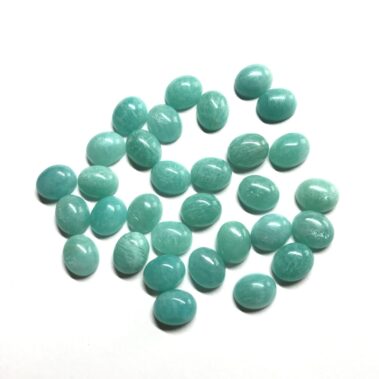 6x8mm Natural Amazonite Oval Cabochon