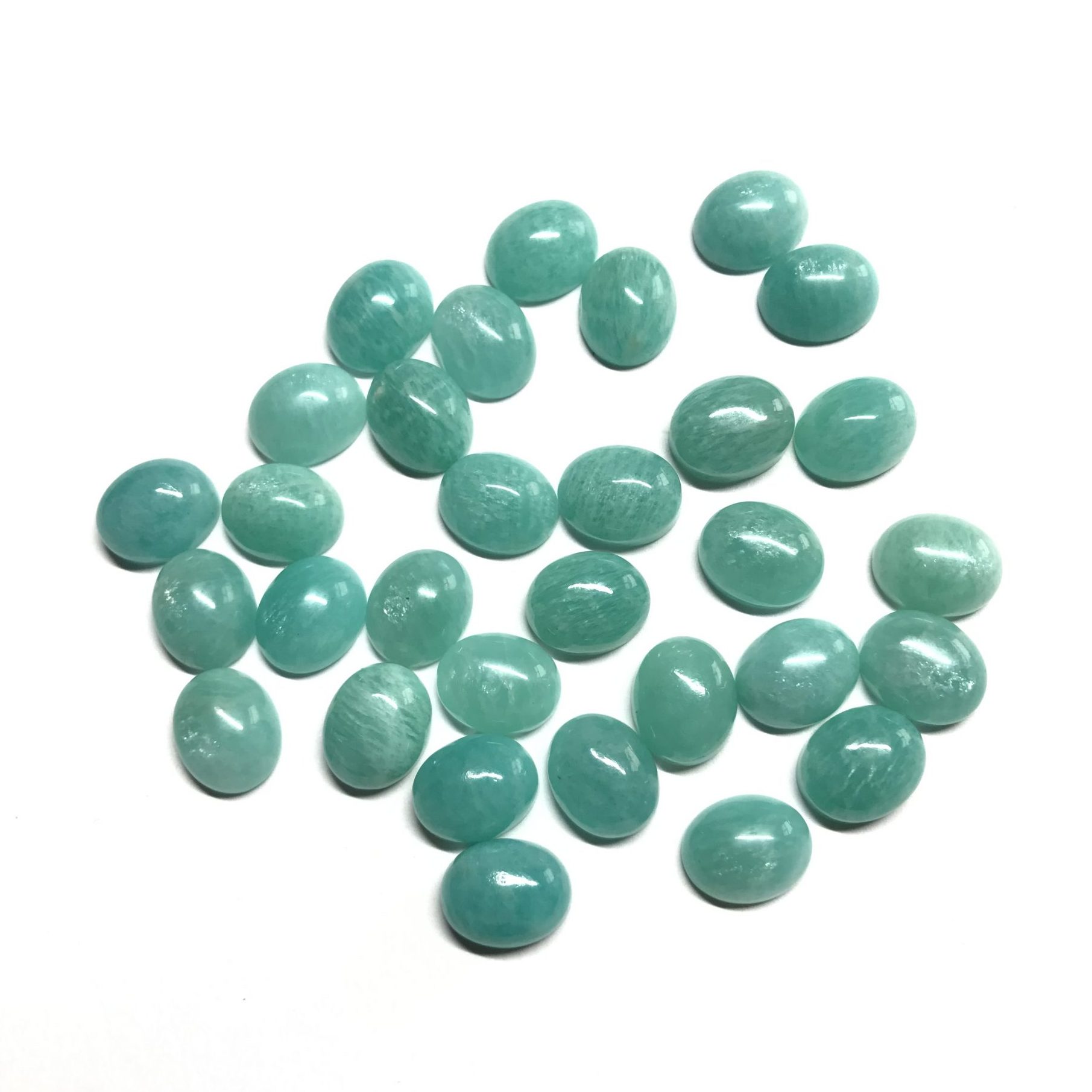 8x10mm Natural Amazonite Oval Cabochon