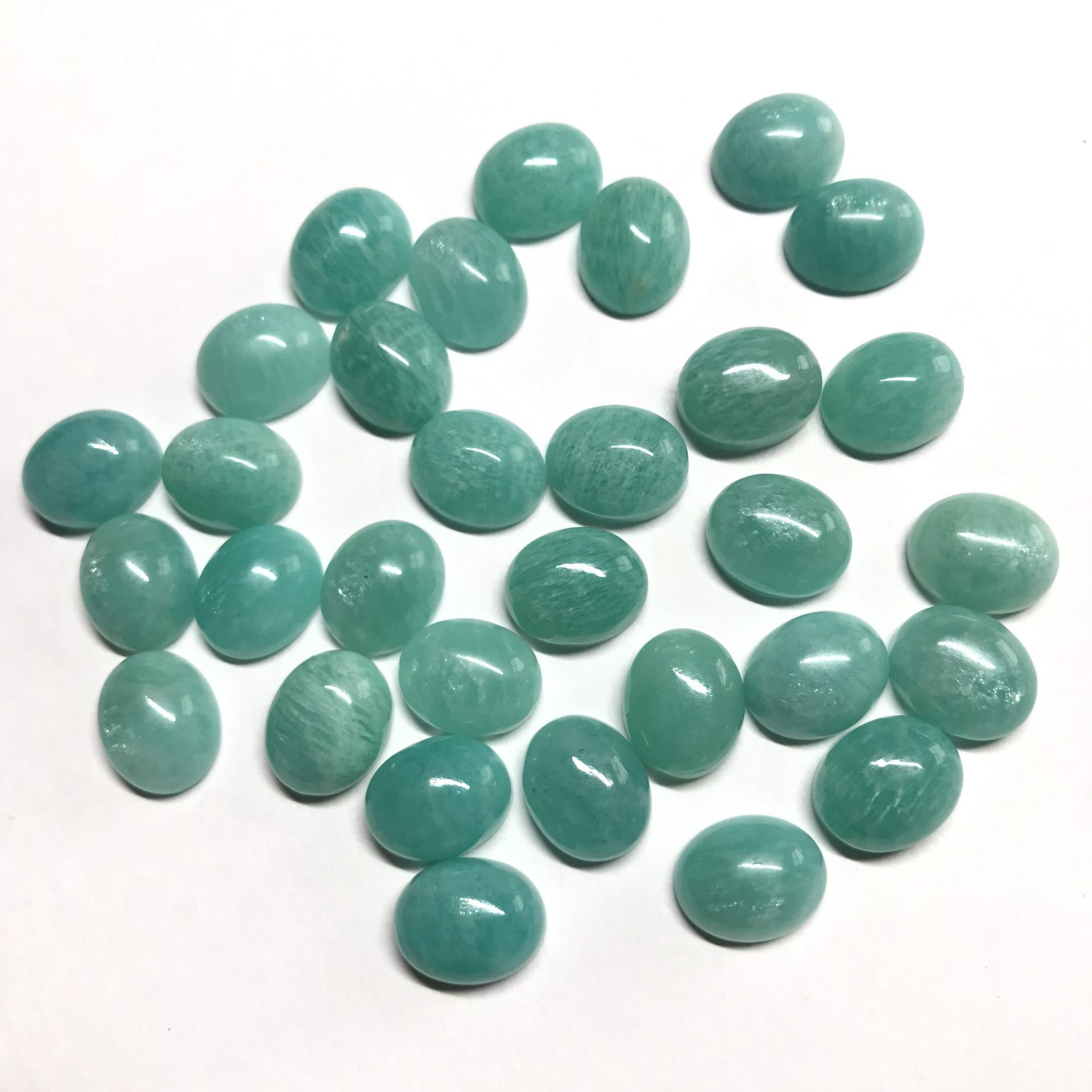 10x12mm Natural Amazonite Oval Cabochon